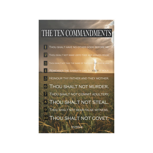 10 Commandments: Kansas Storm - Satin Poster - 12" x 18"