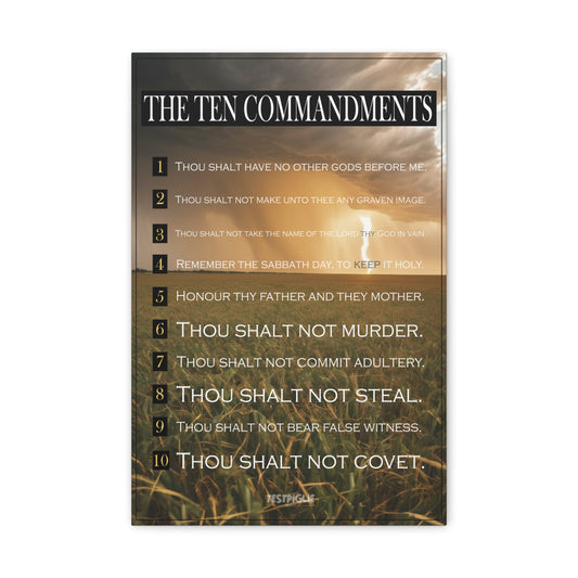 10 Commandments: Kansas Storm - Canvas Print - 12" x 18"